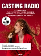 Chanteurs et chanteuses, faites-vous connaître et passez à la radio en participant au casting exceptionnel de Crescendo Live 