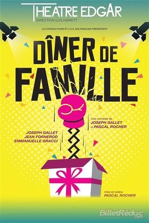 "Diner de Famille" au théâtre Edgar , on vous garantit un joyeux beau moment de théâtre!