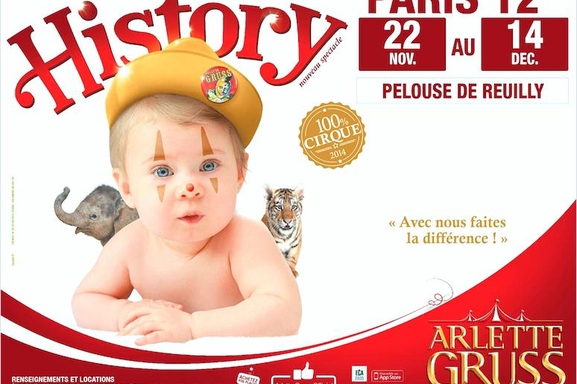 History le nouveau spectacle du Cirque Arlette Gruss à Paris jusqu’au 14 décembre !