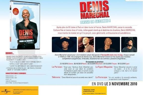 Gagnez des DVDs "Denis Maréchal passe la seconde !"