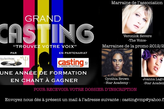 Formation vocale à gagner avec Vocal Music & Performing et Casting.fr !