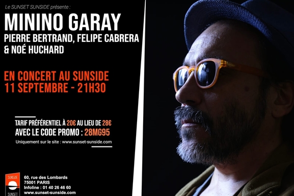 Le percussionniste argentin Minino Garay présente “Vamos” Quartet au Sunset Sunside