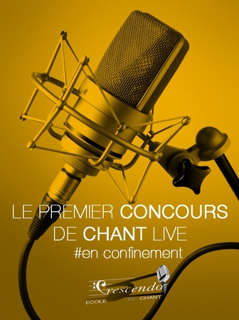 Un concours de chant en live depuis votre confinement avec l'école Crescendo et casting.fr, ça vous dit?